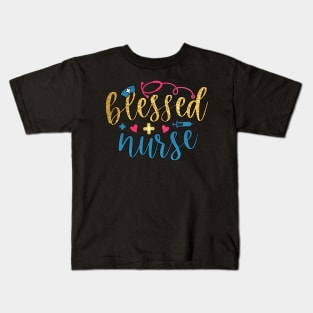 blessed nurse Kids T-Shirt